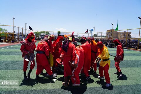 مراسم شبیه‌خوانی عاشورای حسینی در روستای یالقوزآغاج سلماس