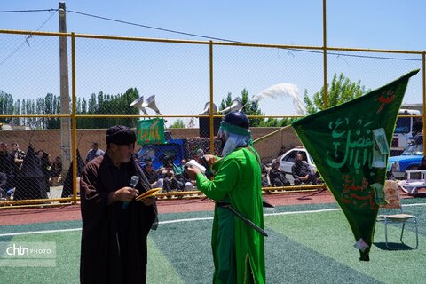 مراسم شبیه‌خوانی عاشورای حسینی در روستای یالقوزآغاج سلماس