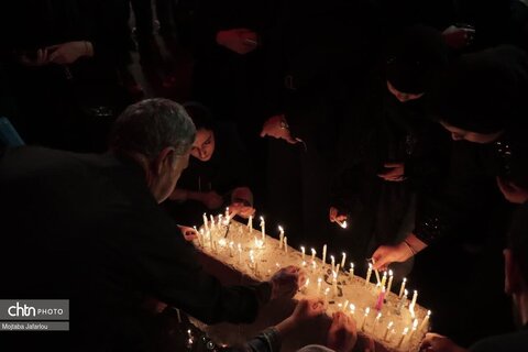 شب عاشورا در محوطه حسینیه اعظم زنجان