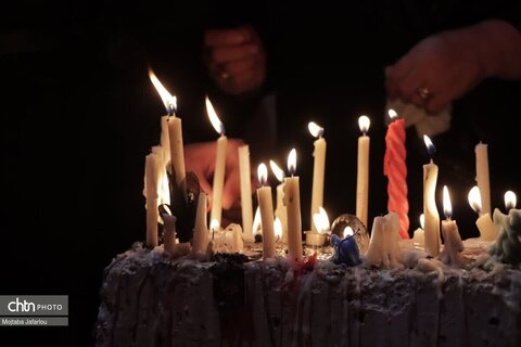 شب عاشورا در محوطه حسینیه اعظم زنجان