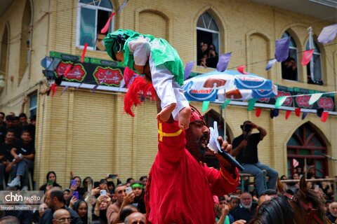 برگزاری آیین خیمه‌سوزان روز عاشورا در شهرستان ساری