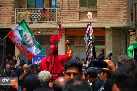 برگزاری آیین خیمه‌سوزان روز عاشورا در شهرستان ساری