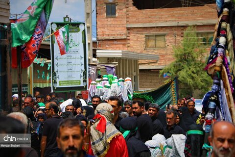 برگزاری آیین خیمه‌سوزان روز عاشورا در شهرستان ساری
