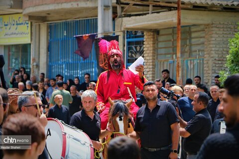 برگزاری آیین خیمه‌سوزان روز عاشورا در شهرستان ساری