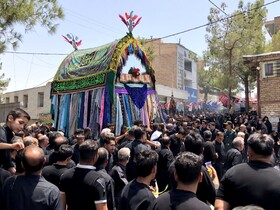 مراسم آیینی سنتی نخل بندانی و نخل گردانی  شهرستان بجستان