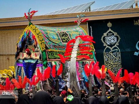 مراسم آيينی سنتي نخل بنداني و نخل گرداني  شهرستان بجستان