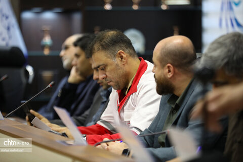 نشست ستاد مرکزی هماهنگی خدمات سفر ویژه تشییع قائد شهید امت، حضرت آیت‌الله سیدعلی خامنه‌ای