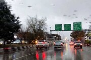 رگبار باران و رعد و برق در مناطق شمالی کشور و ارتفاعات البرز