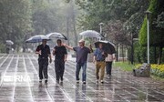 رگبار باران و رعد و برق در ۱۸ استان