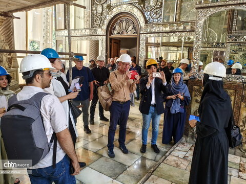 حضور گسترده خبرنگاران خارجی در کاخ گلستان
