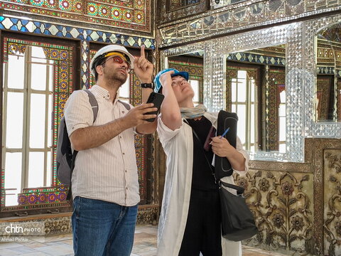 حضور گسترده خبرنگاران خارجی در کاخ گلستان