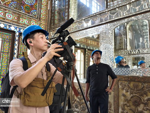 حضور گسترده خبرنگاران خارجی در کاخ گلستان