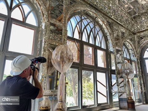 حضور گسترده خبرنگاران خارجی در کاخ گلستان
