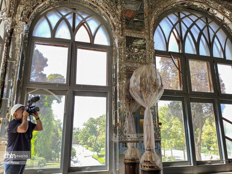 حضور گسترده خبرنگاران خارجی در کاخ گلستان