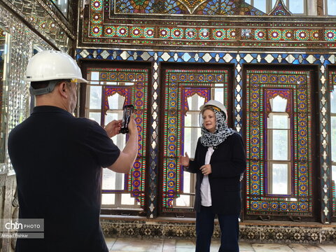 حضور گسترده خبرنگاران خارجی در کاخ گلستان
