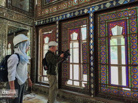 حضور گسترده خبرنگاران خارجی در کاخ گلستان