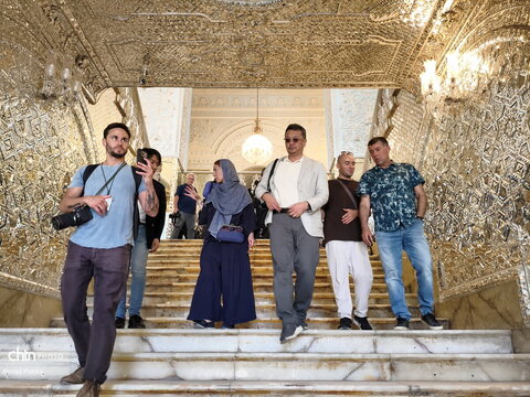 حضور گسترده خبرنگاران خارجی در کاخ گلستان