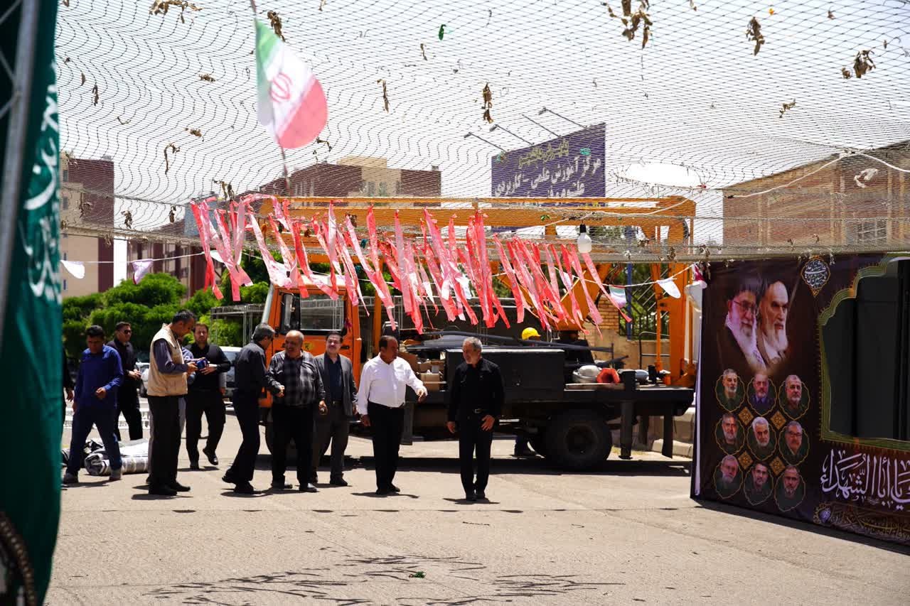 پیش بینی ۱۲۰ موکب و اسکان ۲۰هزار زائر مراسم وداع و تشییع آقای شهید ایران در قزوین