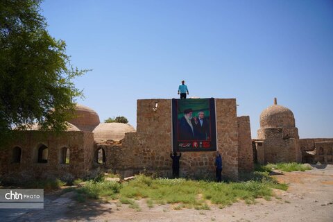 گزارش تصویری از بسیجِ تبلیغاتی میراث‌فرهنگی کهگیلویه و بویراحمد برای تجلیل از قائد شهید امت