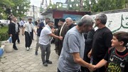 ورود عاشقان از آن‌سوی مرزها برای تشییع رهبر شهید از مرز بازرگان