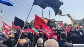 مراسم گرامیداشت و راهپیمایی جاماندگان بدرقه قائد شهید امت در ارومیه