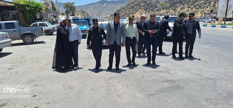 گزارش تصویری بازدید میدانی مدیرکل میراث فرهنگی و فرماندار دنا  از موکب‌های محور یاسوج-اصفهان