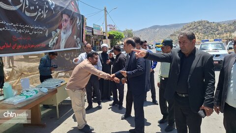 گزارش تصویری بازدید میدانی مدیرکل میراث فرهنگی و فرماندار دنا  از موکب‌های محور یاسوج-اصفهان