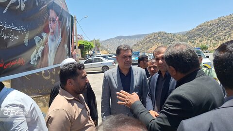گزارش تصویری بازدید میدانی مدیرکل میراث فرهنگی و فرماندار دنا  از موکب‌های محور یاسوج-اصفهان