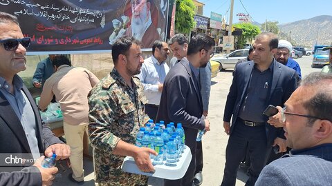 گزارش تصویری بازدید میدانی مدیرکل میراث فرهنگی و فرماندار دنا  از موکب‌های محور یاسوج-اصفهان