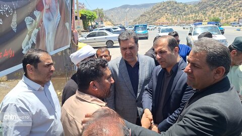 گزارش تصویری بازدید میدانی مدیرکل میراث فرهنگی و فرماندار دنا  از موکب‌های محور یاسوج-اصفهان