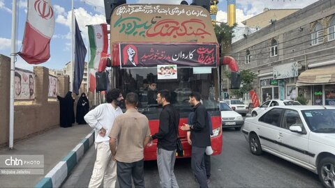خدمت‌رسانی موکب‌های عوارضی زنجان–قزوین به زائران مراسم تشییع رهبر شهید