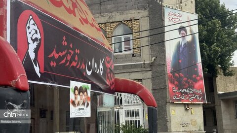 خدمت‌رسانی موکب‌های عوارضی زنجان–قزوین به زائران مراسم تشییع رهبر شهید