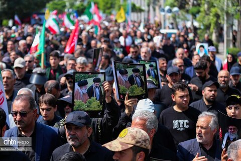 راهپیمایی جاماندگان تشییع رهبر شهید انقلاب در اردبیل
