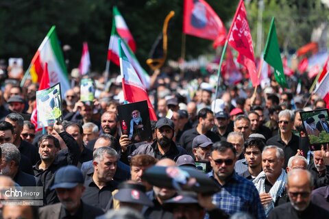 راهپیمایی جاماندگان تشییع رهبر شهید انقلاب در اردبیل