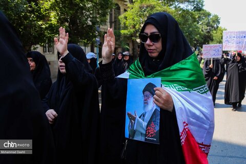 راهپیمایی جاماندگان تشییع رهبر شهید انقلاب در اردبیل