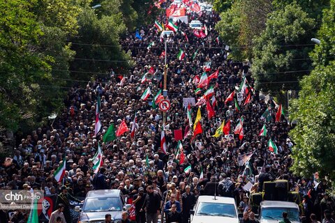 راهپیمایی جاماندگان تشییع رهبر شهید انقلاب در اردبیل