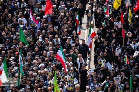 راهپیمایی جاماندگان تشییع رهبر شهید انقلاب در اردبیل