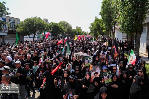 راهپیمایی جاماندگان تشییع رهبر شهید انقلاب در اردبیل