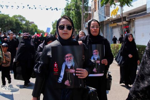 راهپیمایی جاماندگان تشییع رهبر شهید انقلاب در اردبیل