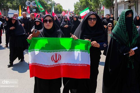 راهپیمایی جاماندگان تشییع رهبر شهید انقلاب در اردبیل