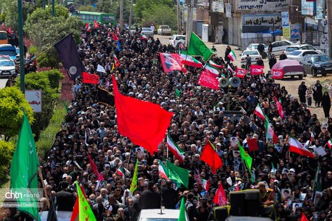 راهپیمایی جاماندگان تشییع رهبر شهید انقلاب در اردبیل