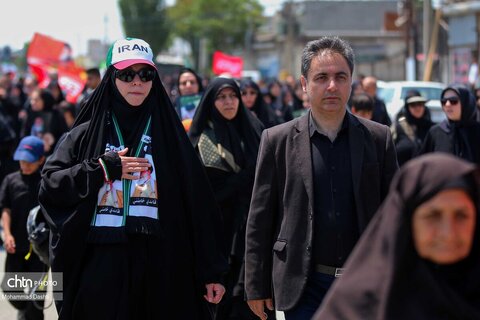 راهپیمایی جاماندگان تشییع رهبر شهید انقلاب در اردبیل