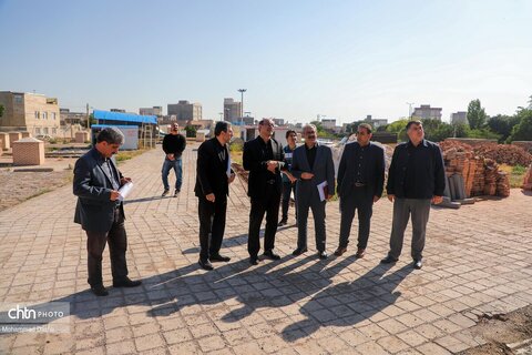 بازدید استاندار اردبیل از روند مرمت و ساماندهی پایگاه ملی جمعه مسجد اردبیل