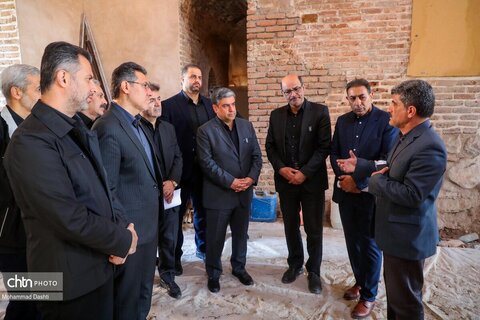 بازدید استاندار اردبیل از روند مرمت و ساماندهی پایگاه ملی جمعه مسجد اردبیل