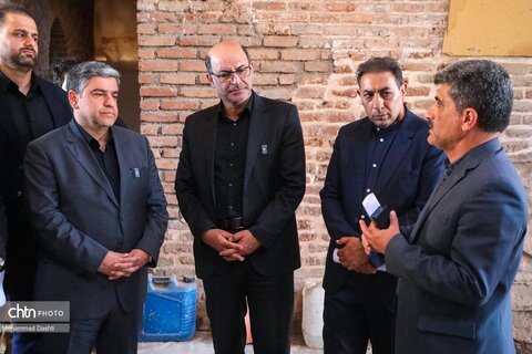 بازدید استاندار اردبیل از روند مرمت و ساماندهی پایگاه ملی جمعه مسجد اردبیل