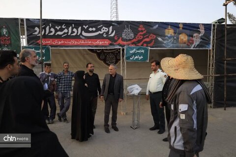 گزارش تصویری از میزبانی گرم شهرستان رباط کریم از زائران مراسم تشییع قائد امت