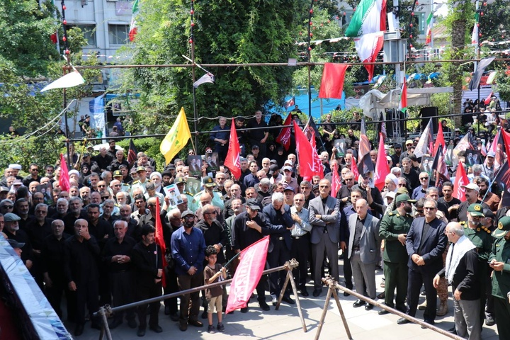 مراسم سوگواری آقای شهید ایران در رشت