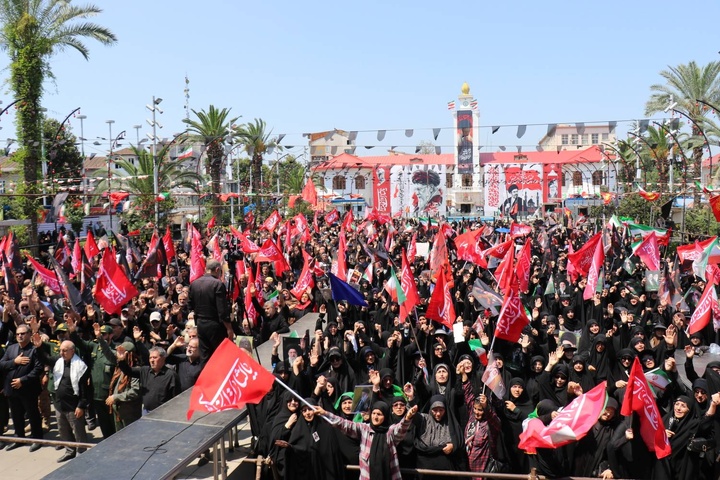 مراسم سوگواری آقای شهید ایران در رشت