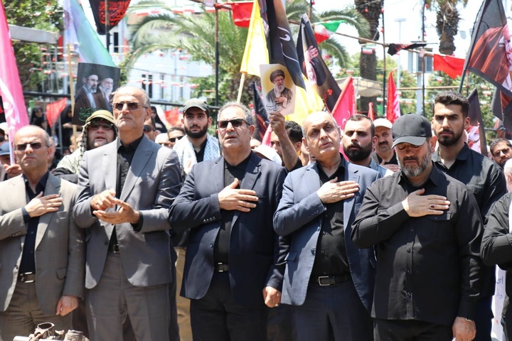 مراسم سوگواری آقای شهید ایران در رشت