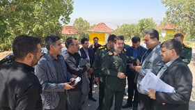 بازدید میدانی فرمانده سپاه فتح و مدیرکل میراث فرهنگی از اردوگاه گردشگری پارک جنگلی یاسوج